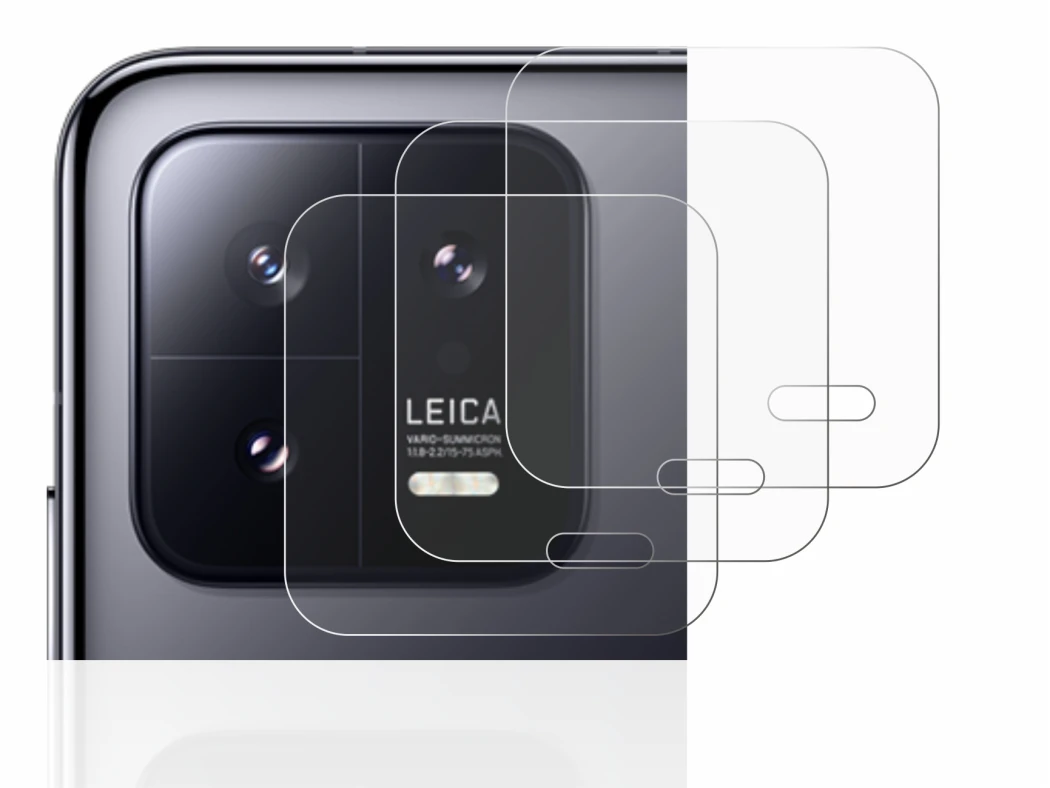 Image of the device Xiaomi 13 (ONLY Camera Lens) with a wide variety of screen protectors.
