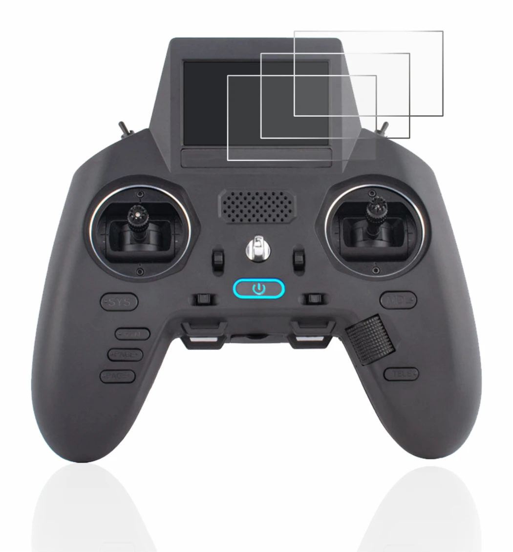 Image of the device Radiomaster Zorro with a wide variety of screen protectors.