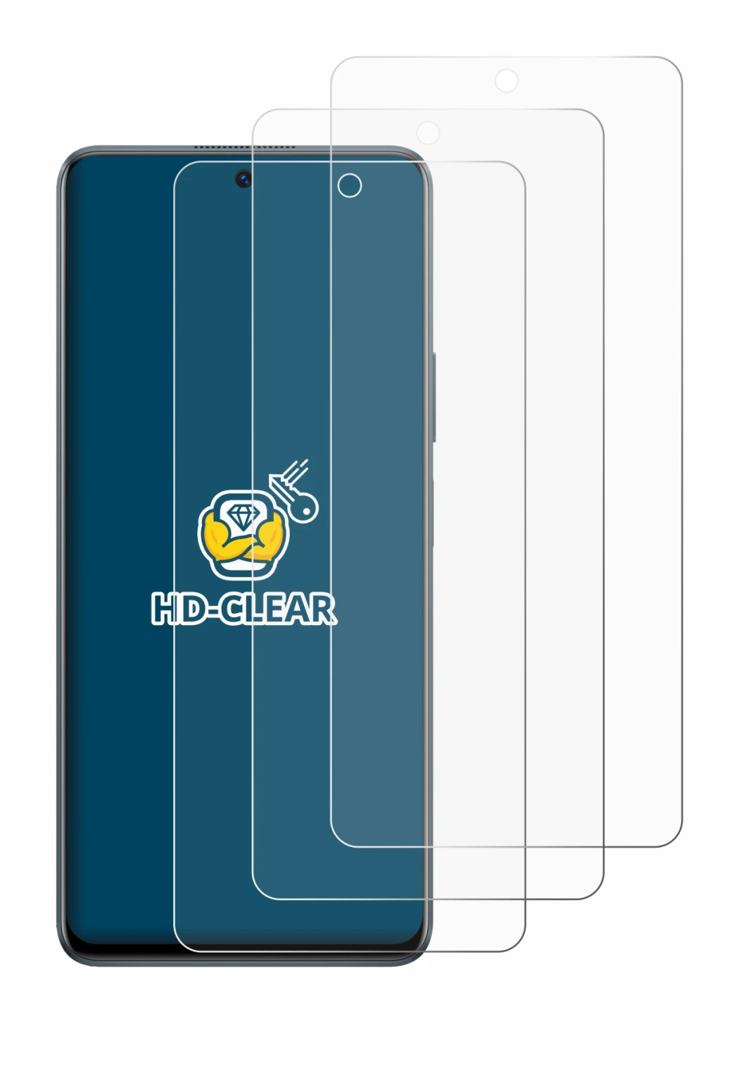 Image of the device Huawei nova 11i with a wide variety of screen protectors.