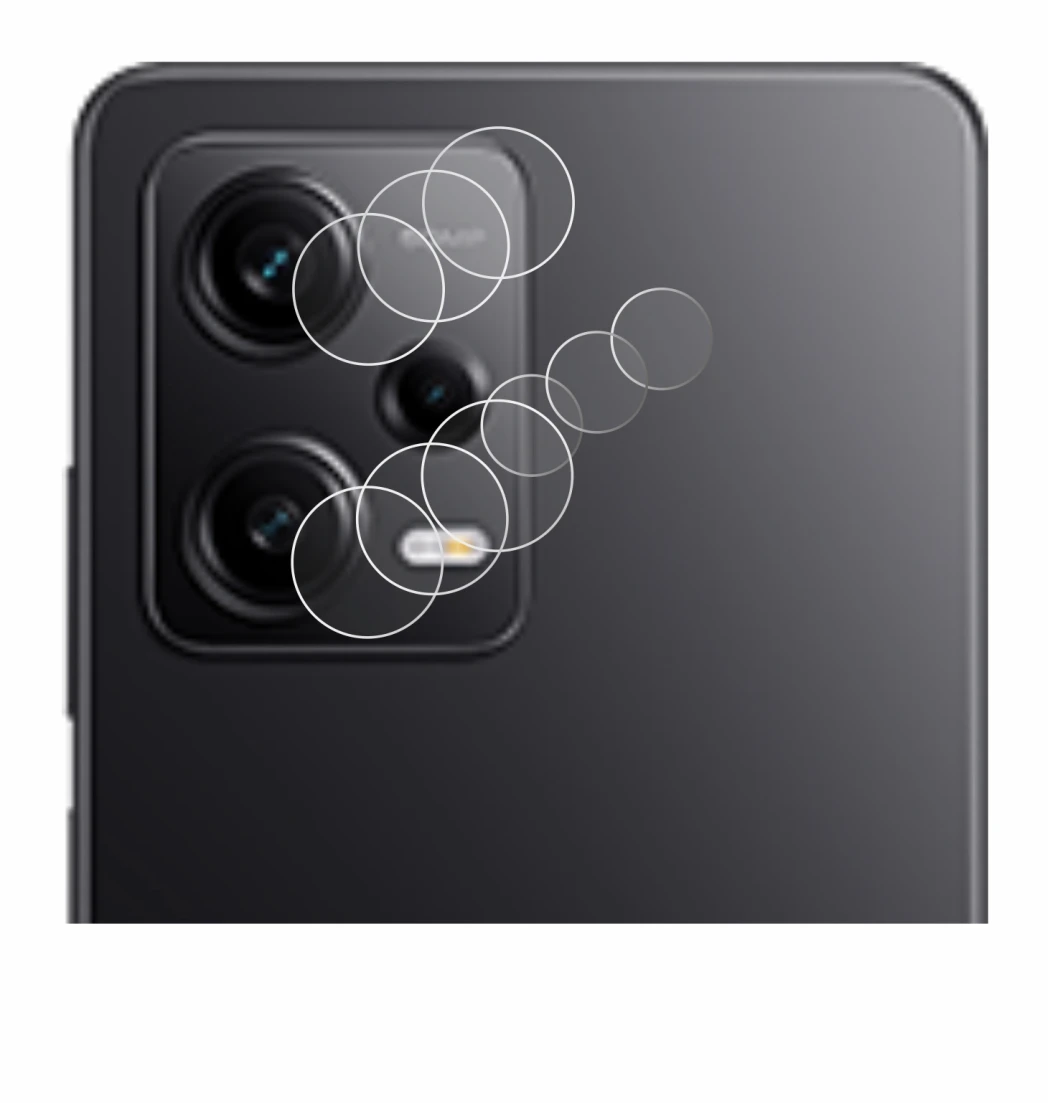 Image of the device Xiaomi Redmi Note 12 Pro 5G (ONLY Camera Lens) with a wide variety of screen protectors.