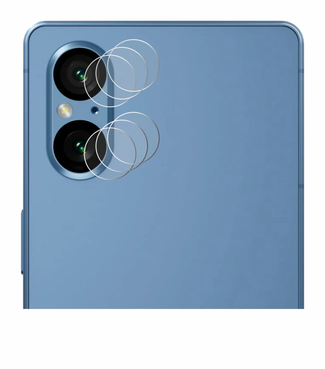 Image of the device Sony Xperia 5 V (ONLY Camera Lens) with a wide variety of screen protectors.