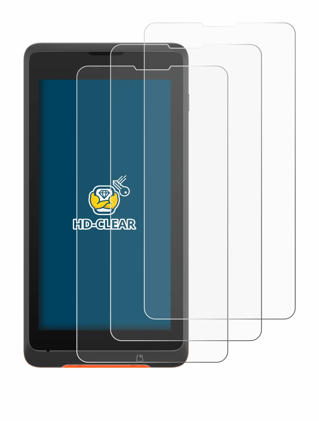 Image of the device Sunmi P2 Lite SE with a wide variety of screen protectors.