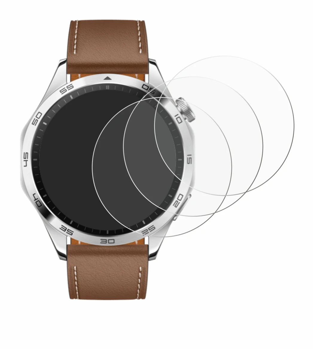 Image of the device Huawei Watch GT 4 (46mm) with a wide variety of screen protectors.