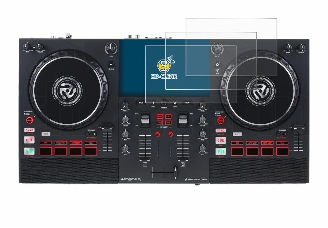Image of the device Numark Mixstream Pro+ with a wide variety of screen protectors.