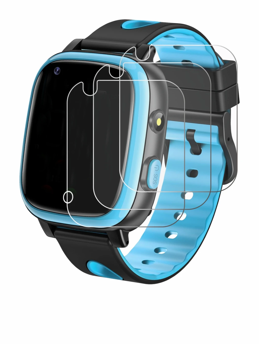 Image of the device Aduogeng T5 with a wide variety of screen protectors.