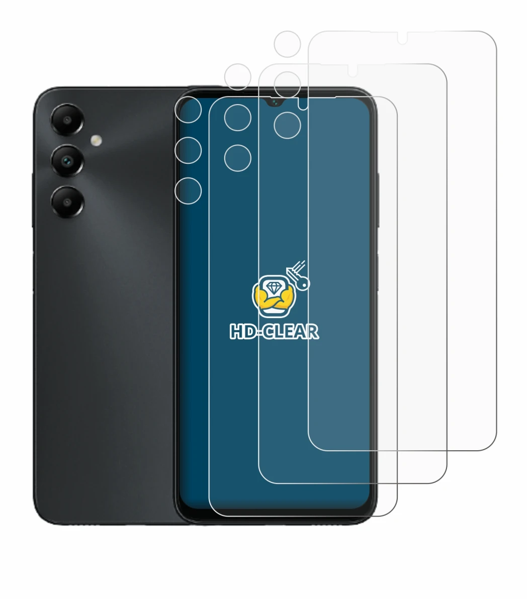 Image of the device Samsung Galaxy A05s (Front+Camera) with a wide variety of screen protectors.