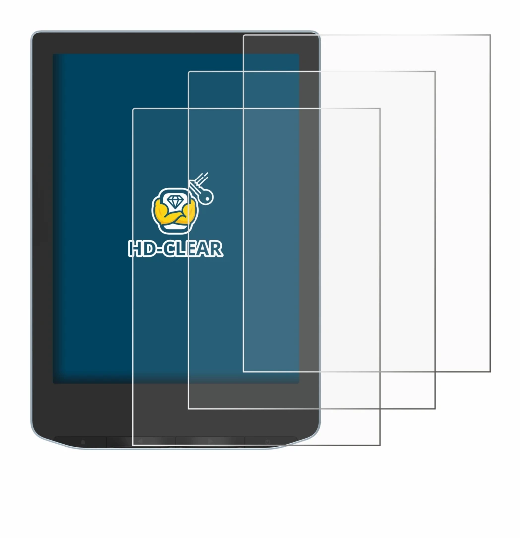 Image of the device Vivlio Light with a wide variety of screen protectors.