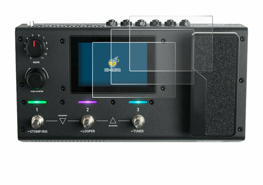 Image of the device Headrush MX5 with a wide variety of screen protectors.