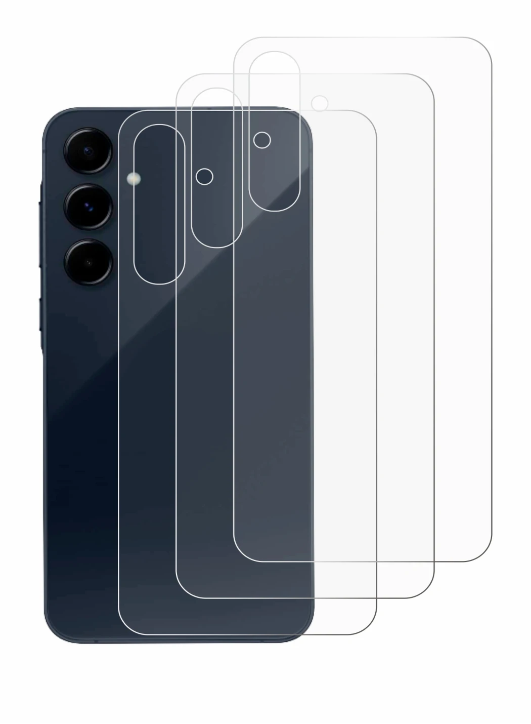 Image of the device Samsung Galaxy A35 5G (Back) with a wide variety of screen protectors.