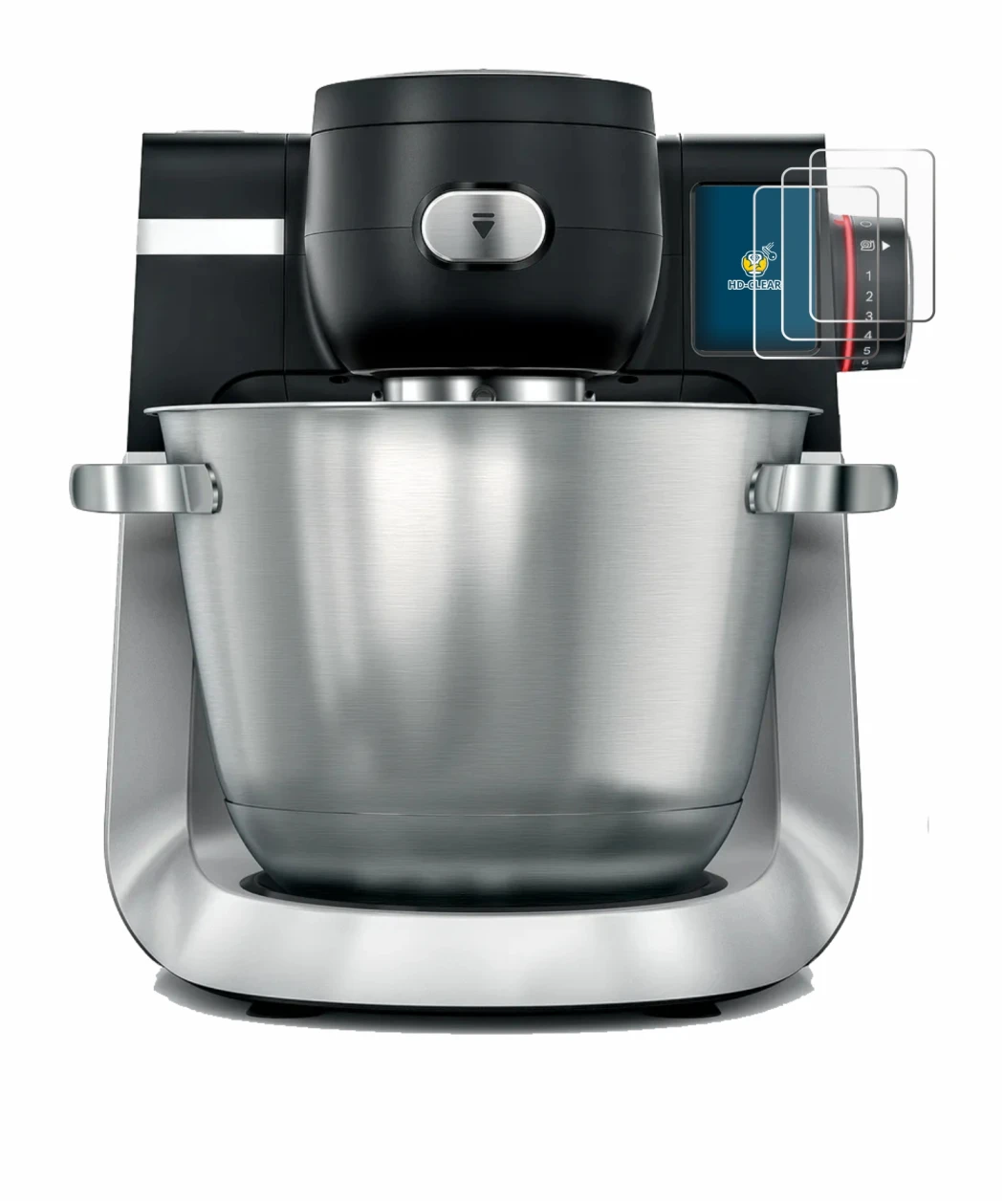 Image of the device Bosch MUM Serie 6 with a wide variety of screen protectors.