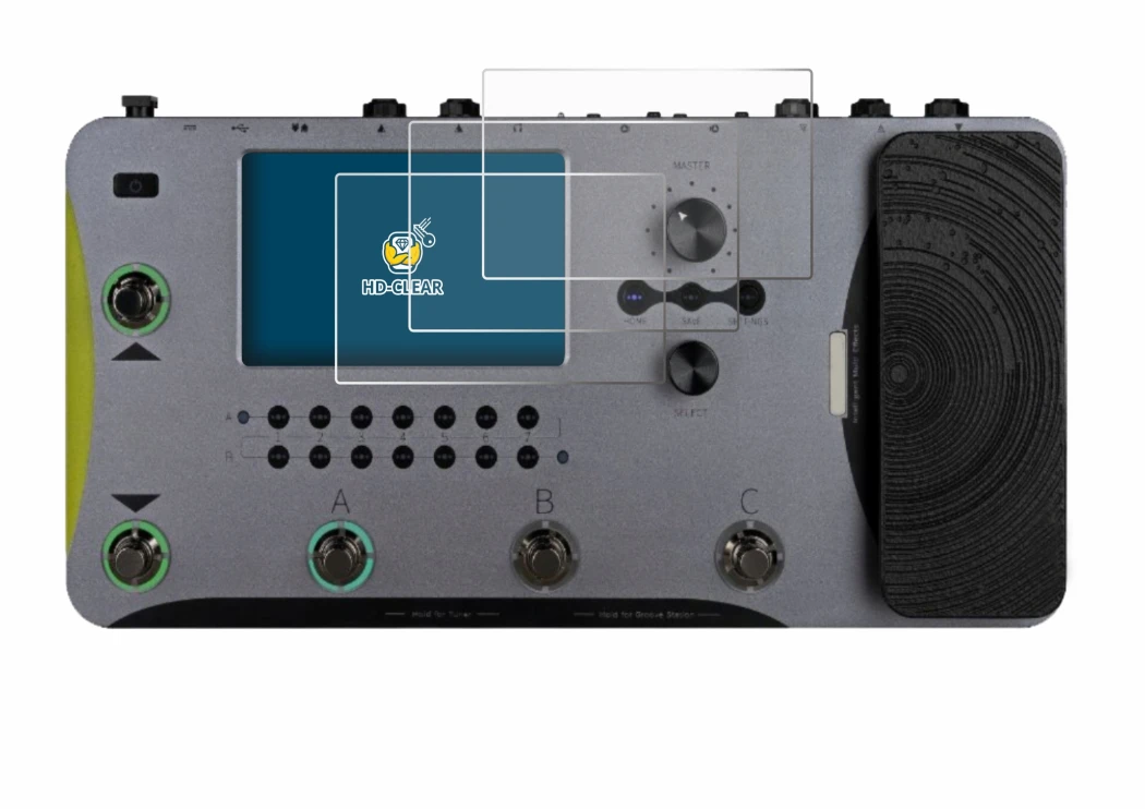 Image of the device Mooer GE1000 with a wide variety of screen protectors.