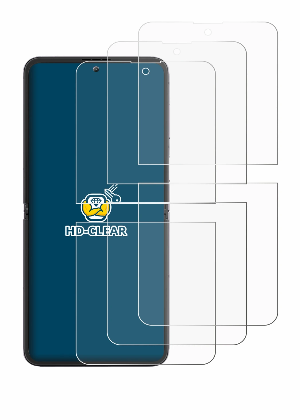 Image of the device Blackview Hero 10 (Front display) with a wide variety of screen protectors.