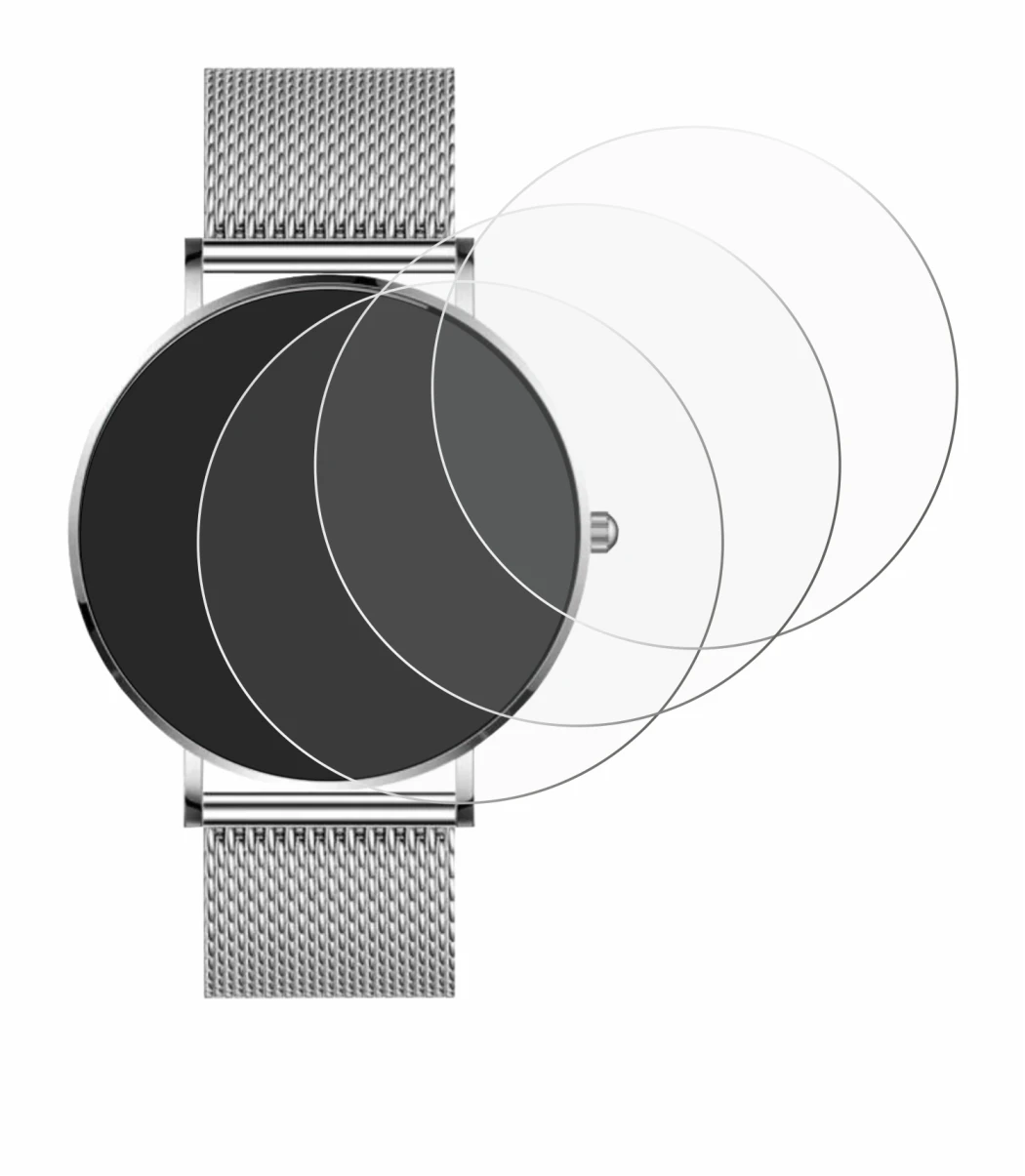 Image of the device Watcho Ultra Pro with a wide variety of screen protectors.
