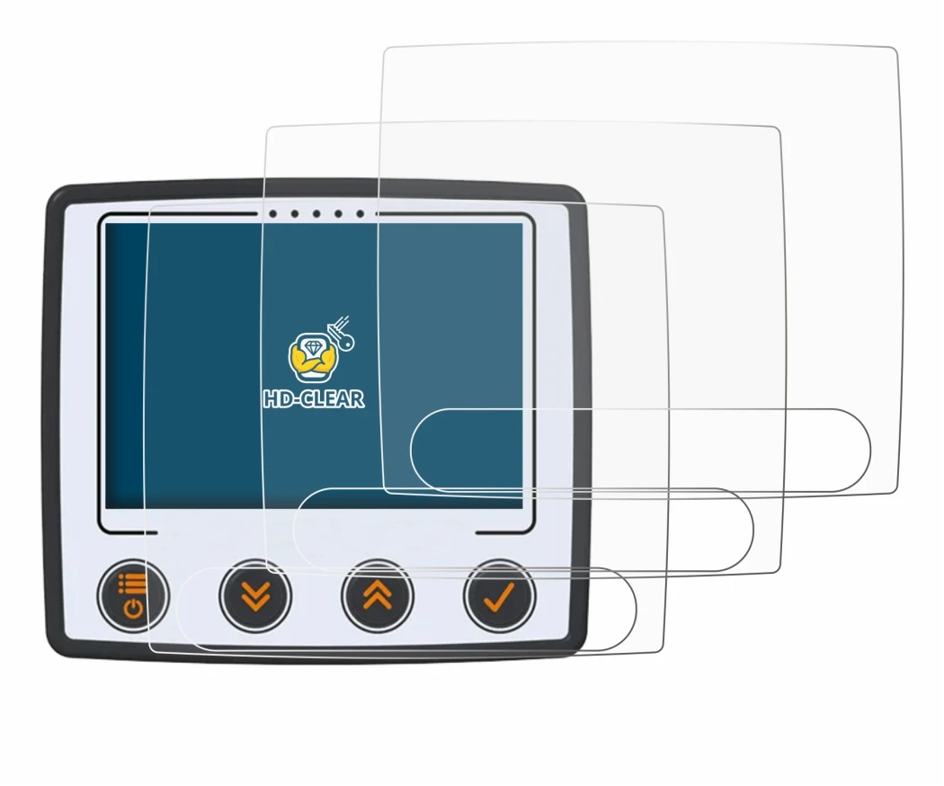 Image of the device Skytraxx 5 Mini with a wide variety of screen protectors.