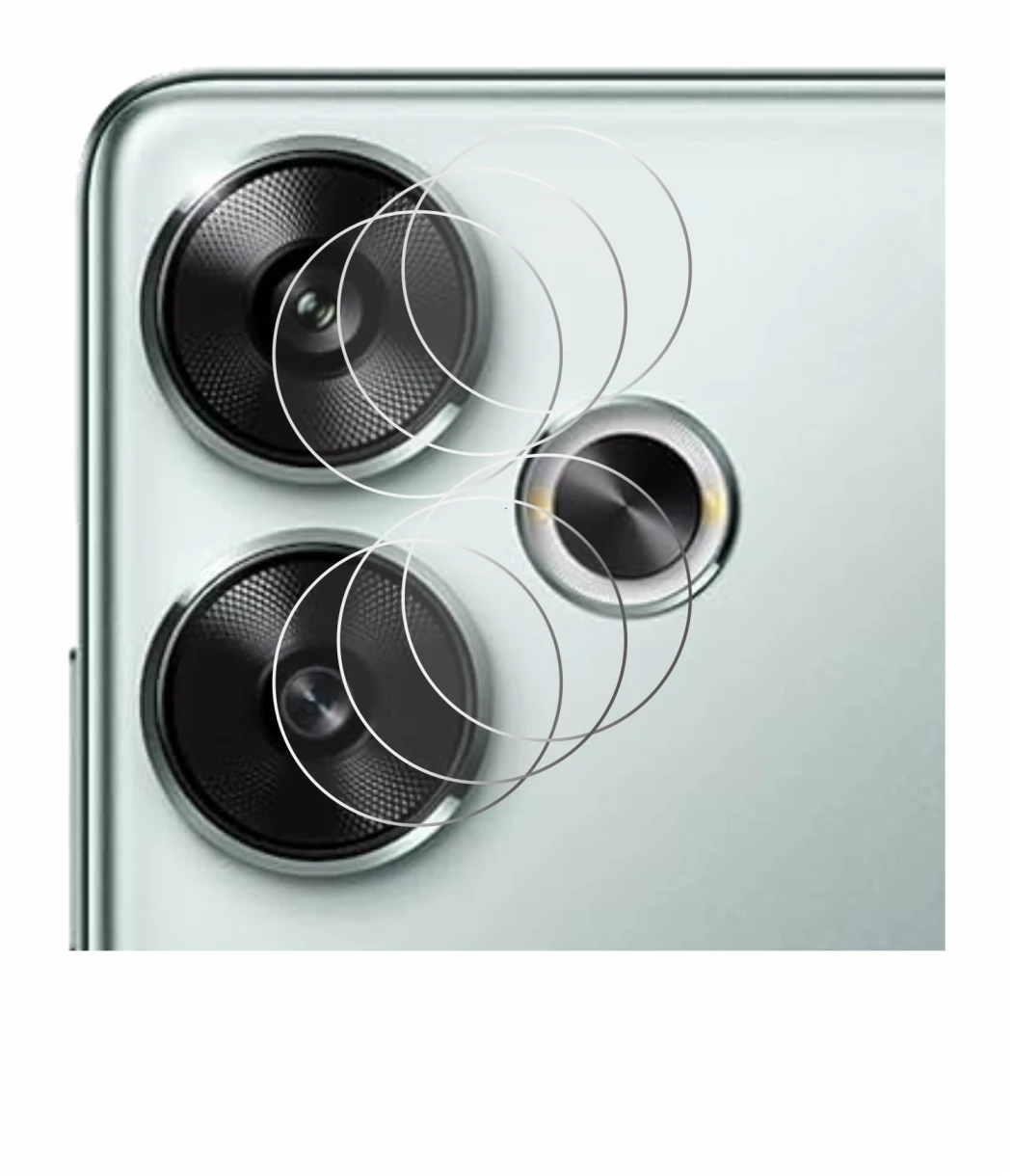 Image of the device Xiaomi Poco F6 (ONLY Camera Lens) with a wide variety of screen protectors.