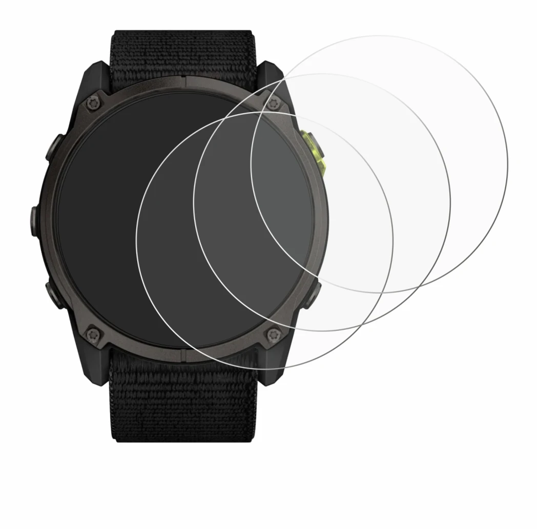 Image of the device Garmin Enduro 3 with a wide variety of screen protectors.