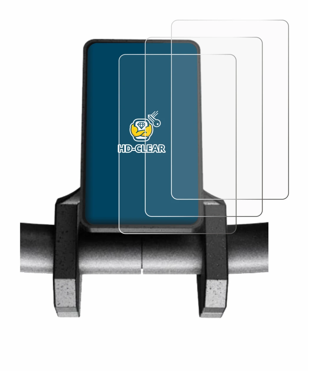 Image of the device Joyor S8-S V1 with a wide variety of screen protectors.