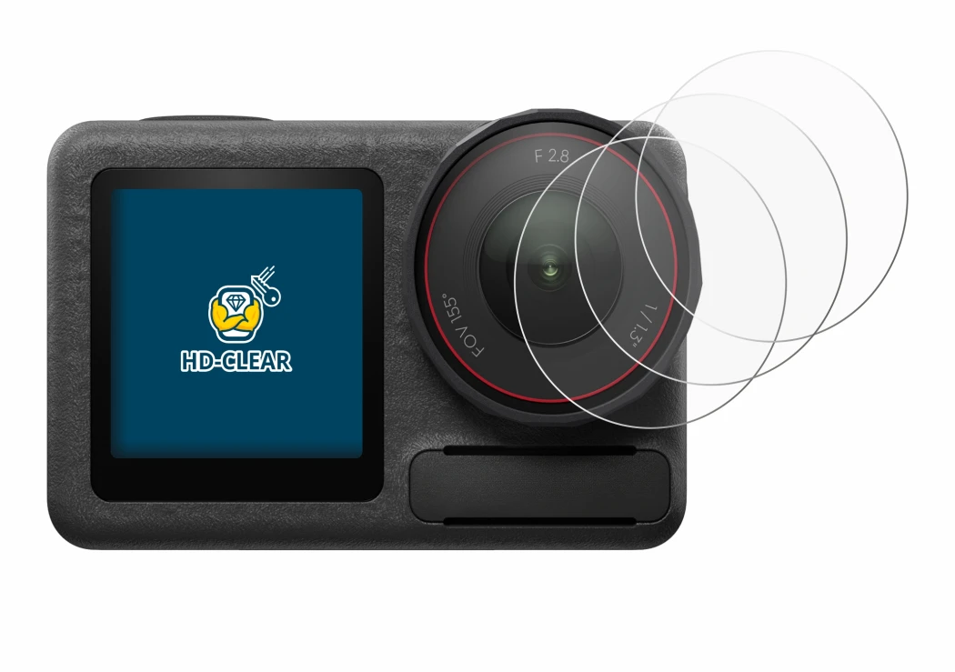 Image of the device DJI Osmo Action 5 Pro (Lens) with a wide variety of screen protectors.