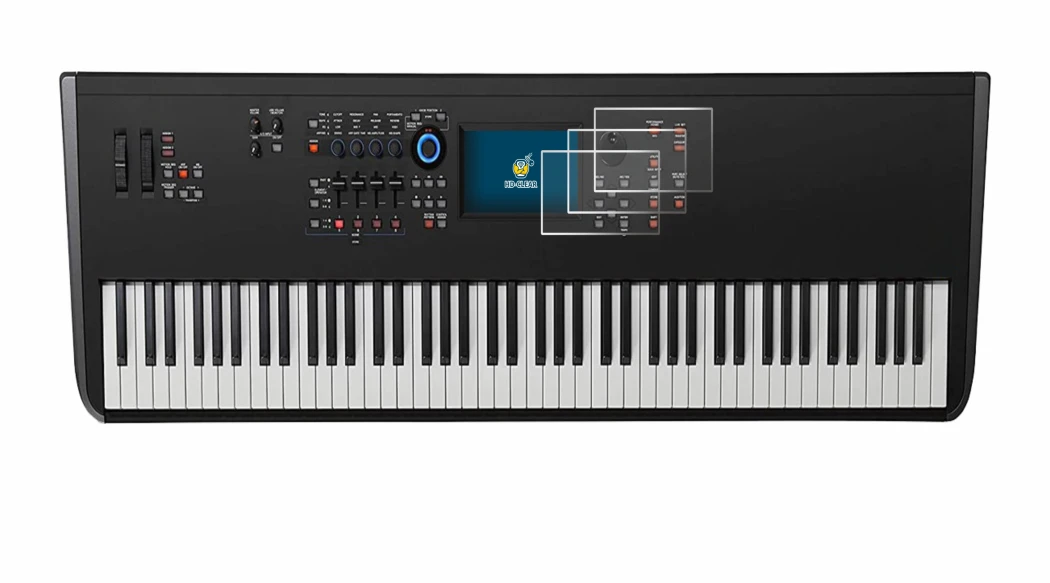 Image of the device Yamaha MODX8+ with a wide variety of screen protectors.