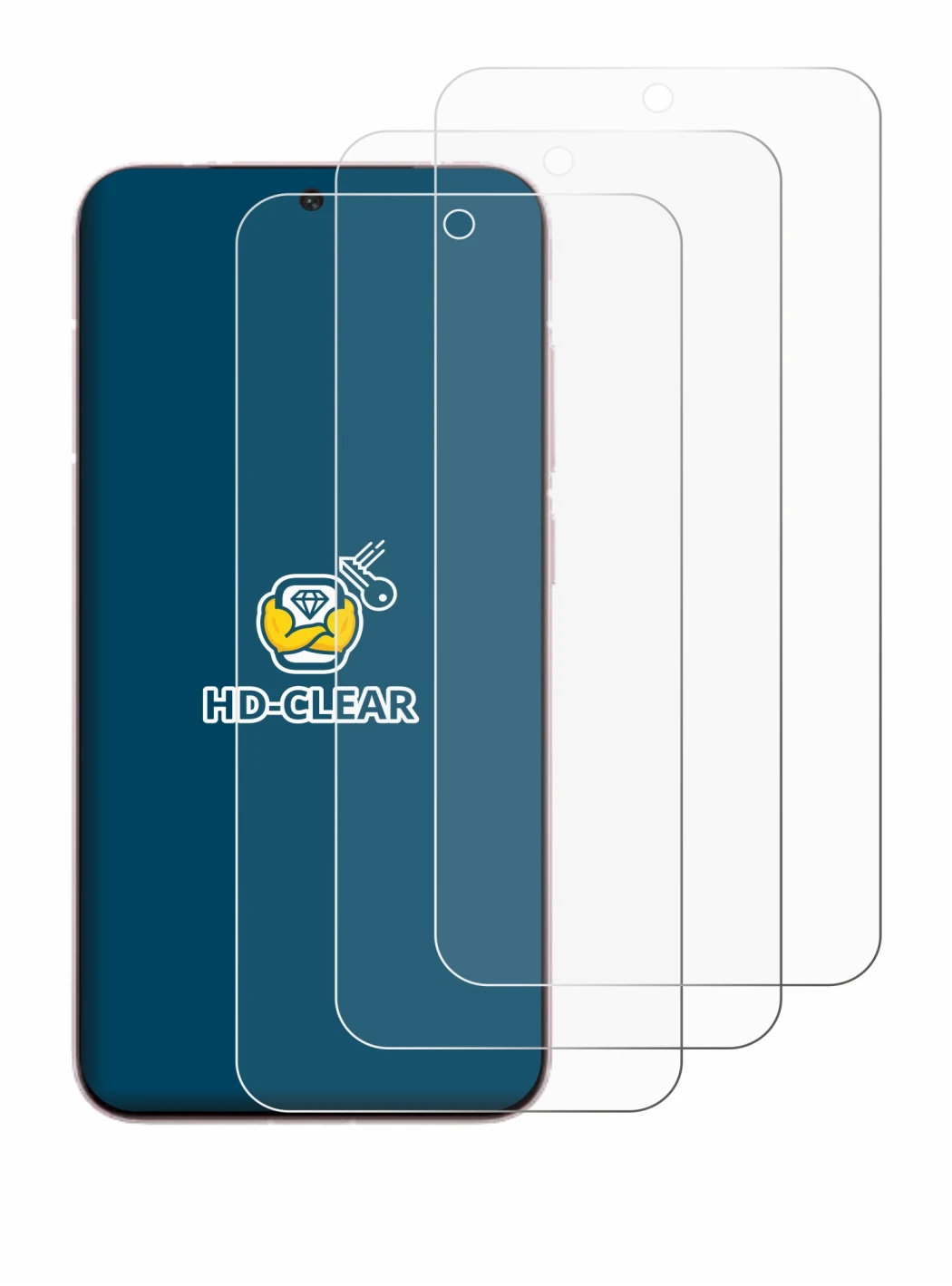 Image of the device Vivo X200 Pro mini with a wide variety of screen protectors.