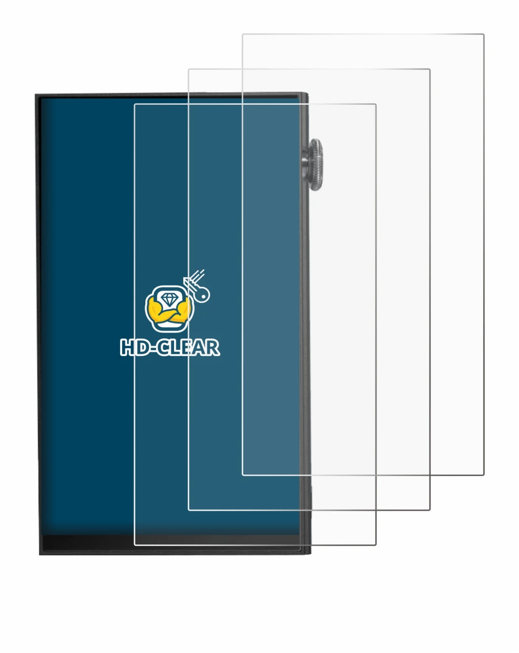 Image of the device iBasso DX180 with a wide variety of screen protectors.