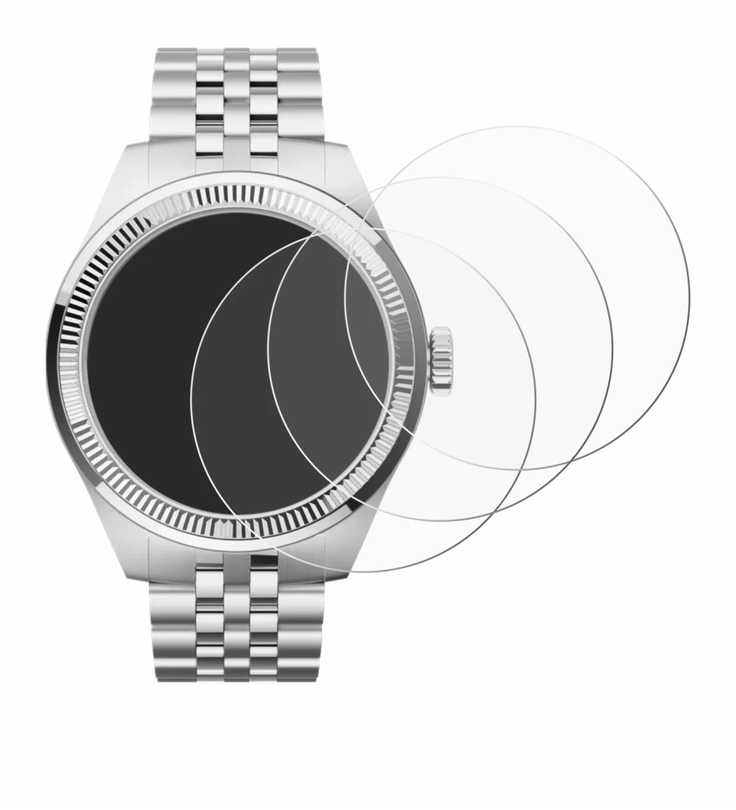 Image of the device Withings ScanWatch Nova Brilliant (39 mm) with a wide variety of screen protectors.