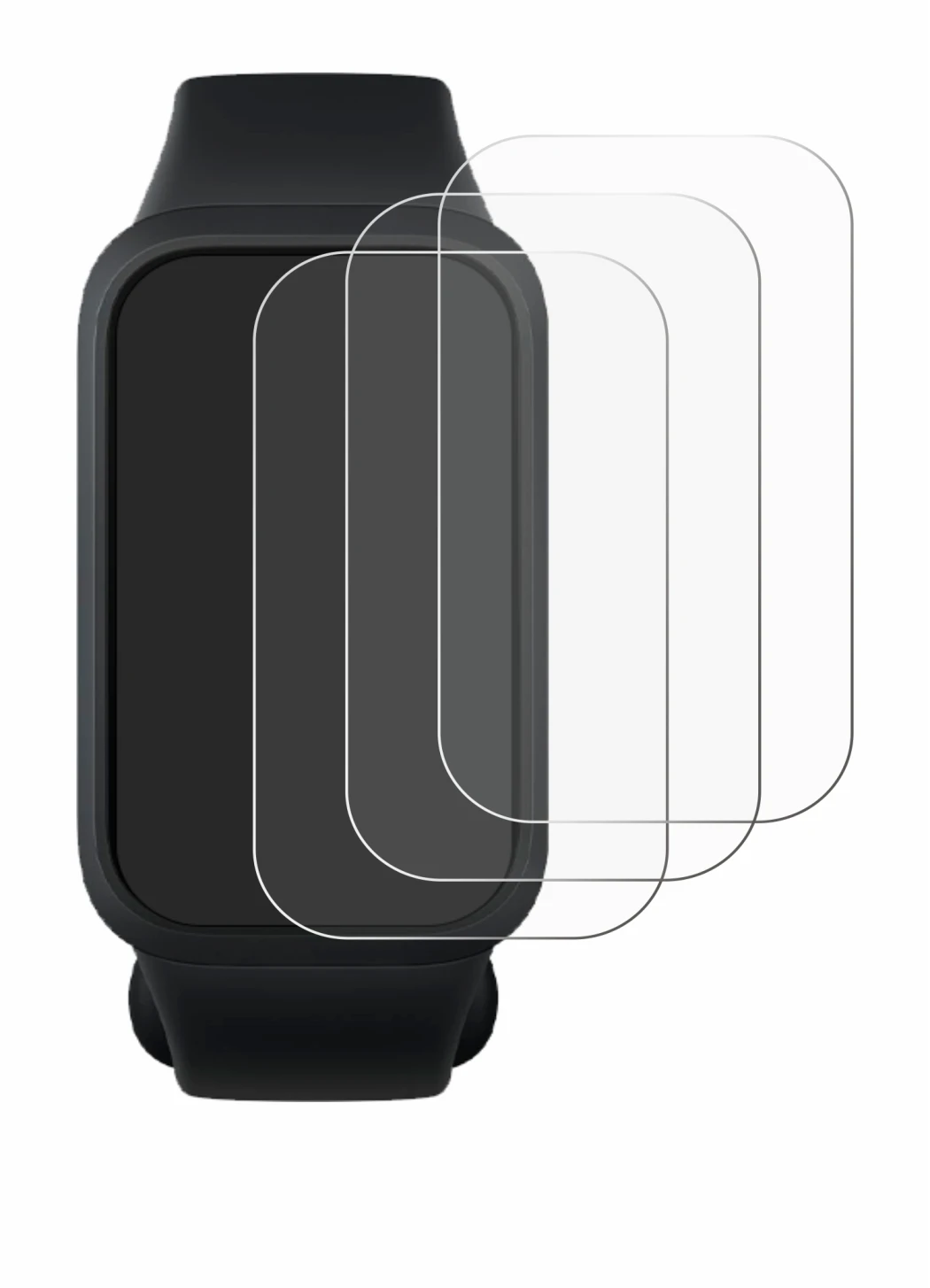 Image of the device Xiaomi Smart Band 9 Active with a wide variety of screen protectors.