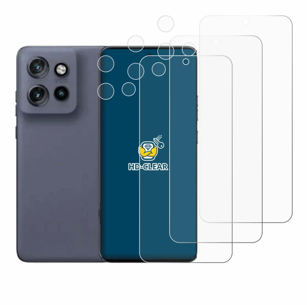 Image of the device Motorola Edge 50 Neo (Front+Camera) with a wide variety of screen protectors.