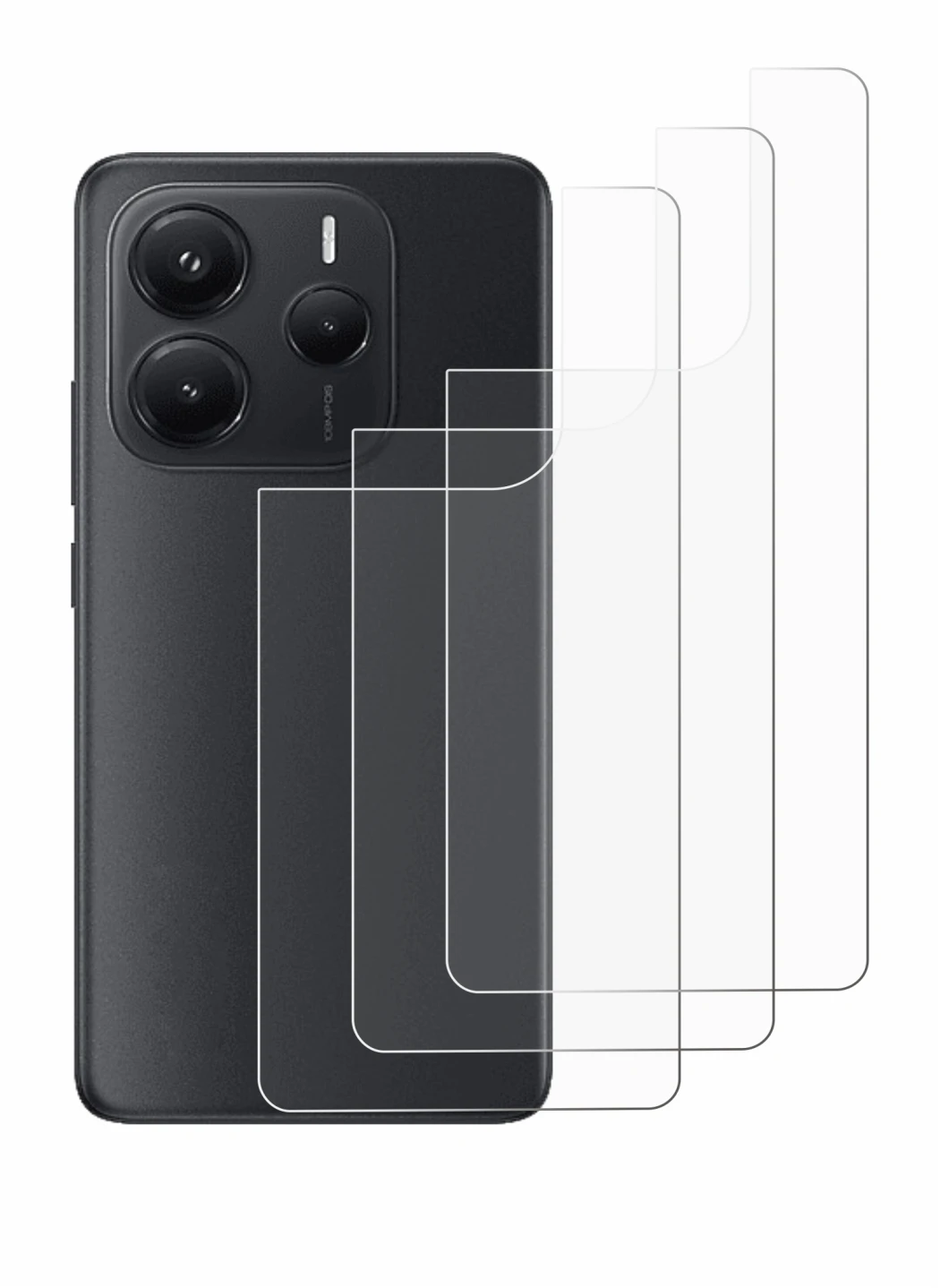 Image of the device Xiaomi Redmi Note 14 (Back) with a wide variety of screen protectors.