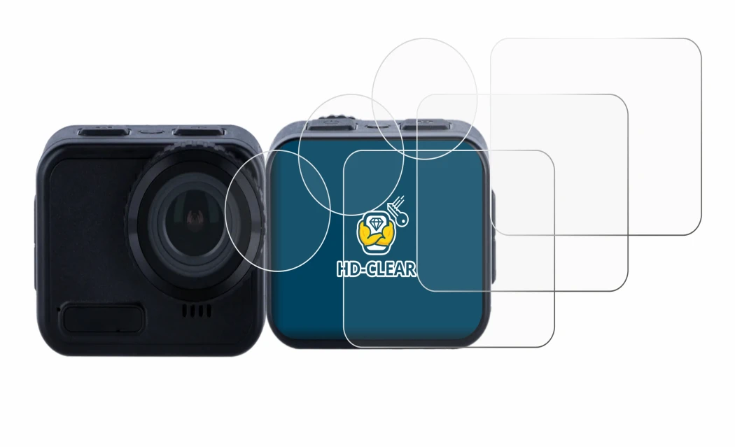 Image of the device Rollei 9s Cube with a wide variety of screen protectors.