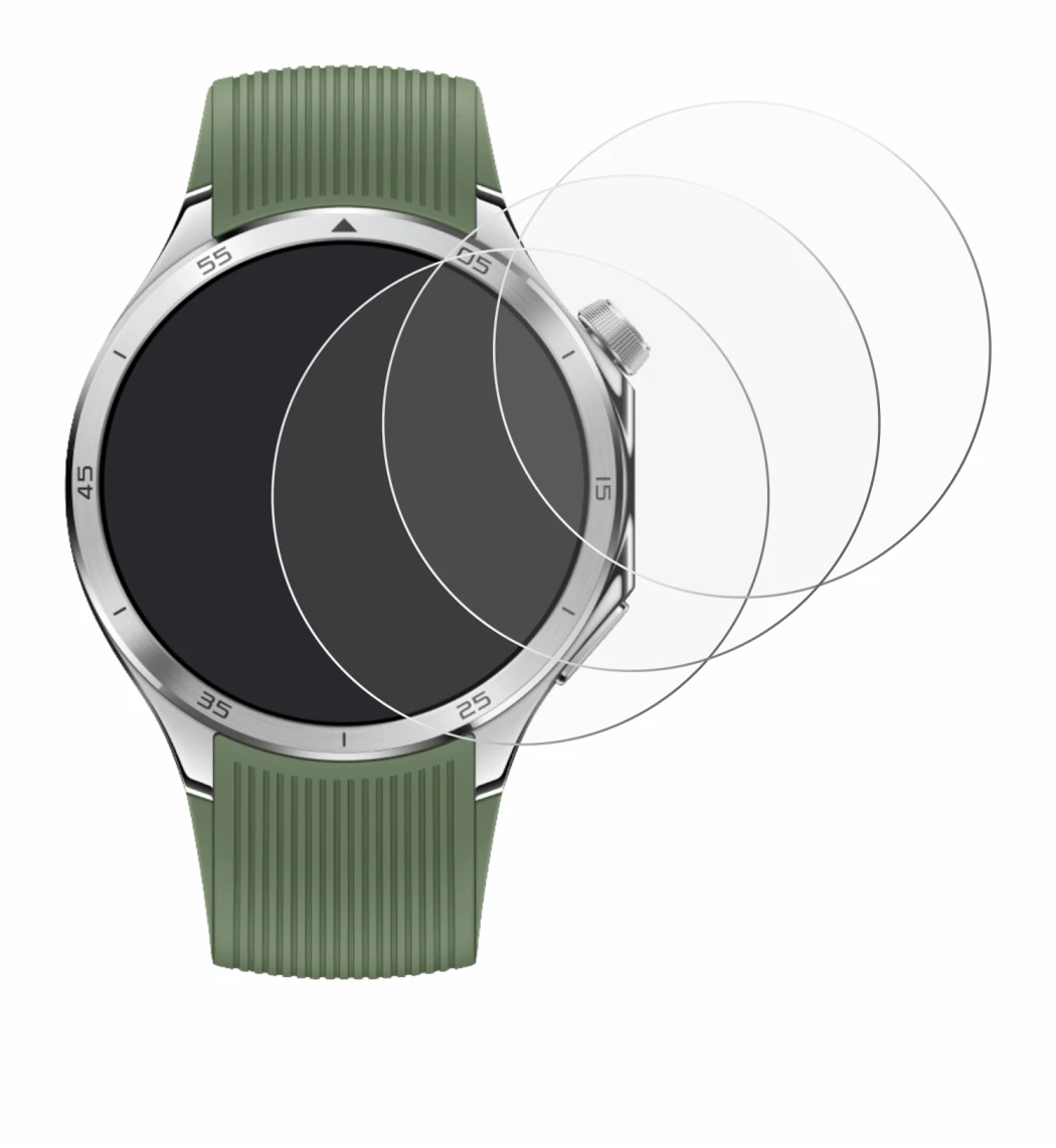 Image of the device OnePlus Watch 3 with a wide variety of screen protectors.
