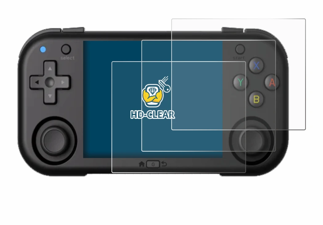 Image of the device Magicx Mini Zero 28 with a wide variety of screen protectors.