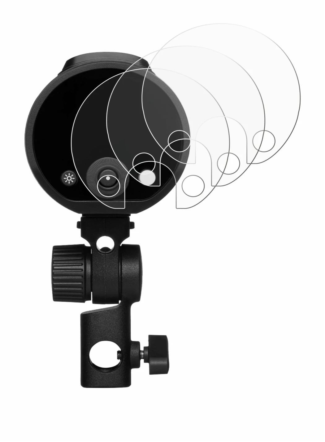 Image of the device Profoto A2 with a wide variety of screen protectors.