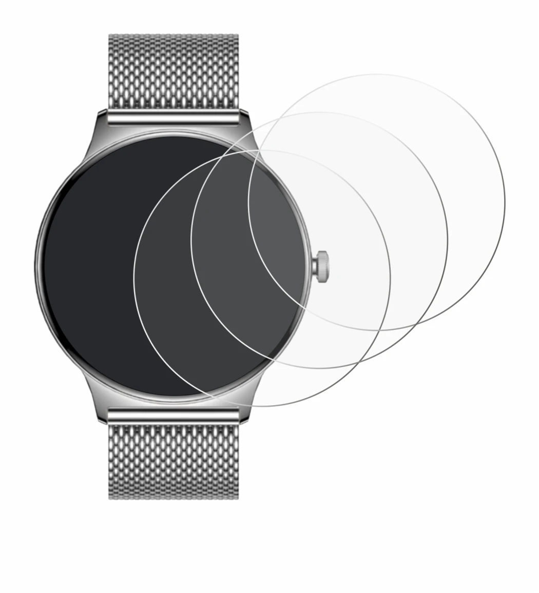 Image of the device Pireware Slim Smartwatch with a wide variety of screen protectors.