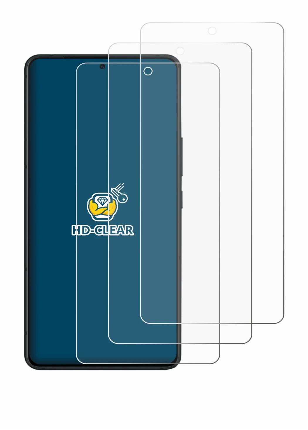 Image of the device ASUS ROG Phone 9 Pro Edition with a wide variety of screen protectors.