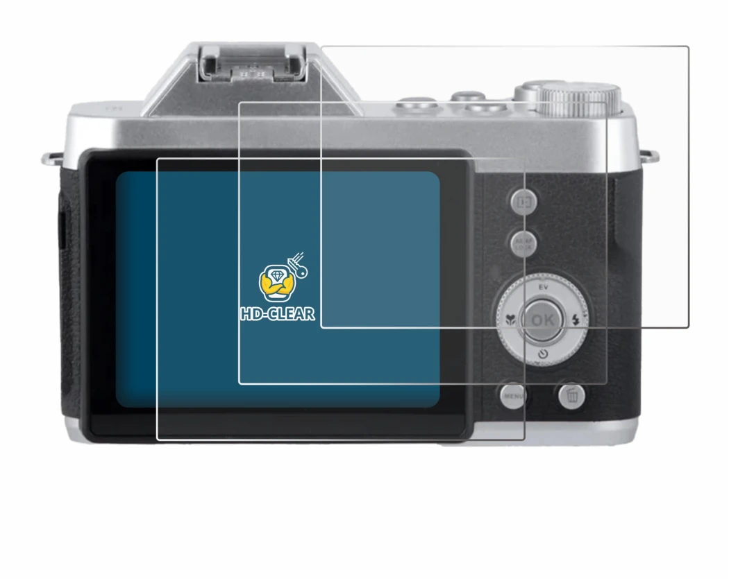 Image of the device Rollei Powerflex 10x Retro with a wide variety of screen protectors.