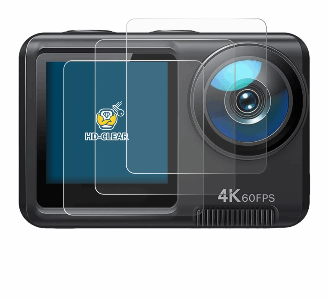 Image of the device Wolfang GA420 with a wide variety of screen protectors.