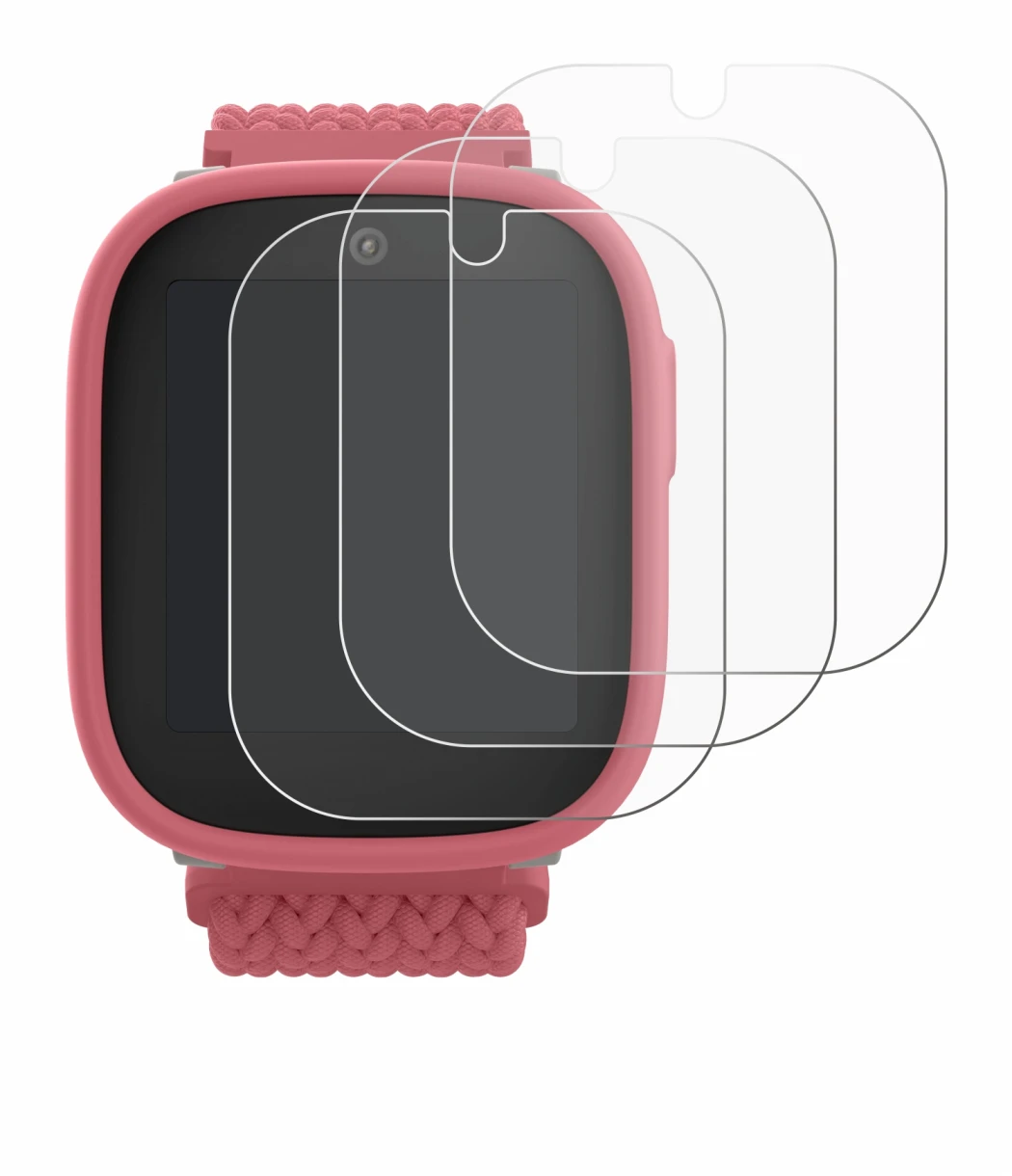 Image of the device Xplora X6 Play 2025 (2nd generation) with a wide variety of screen protectors.