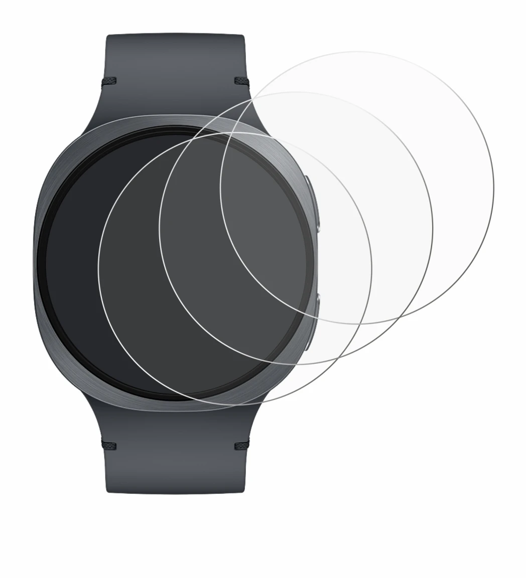 Image of the device Samsung Galaxy Watch 8 (44 mm) with a wide variety of screen protectors.