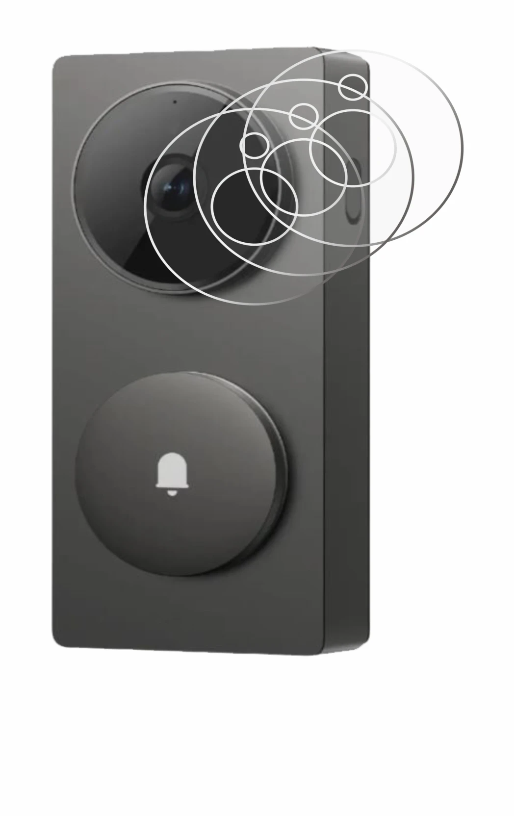 Image of the device Aqara Hub G410 with a wide variety of screen protectors.