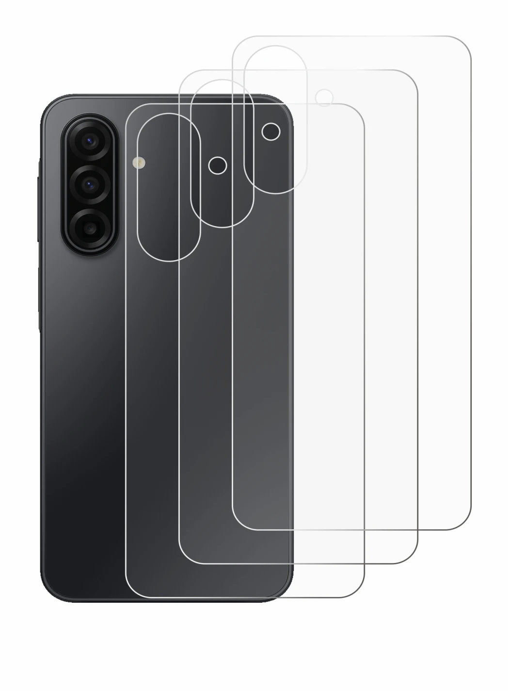 Image of the device Samsung Galaxy A17 5G (Back) with a wide variety of screen protectors.