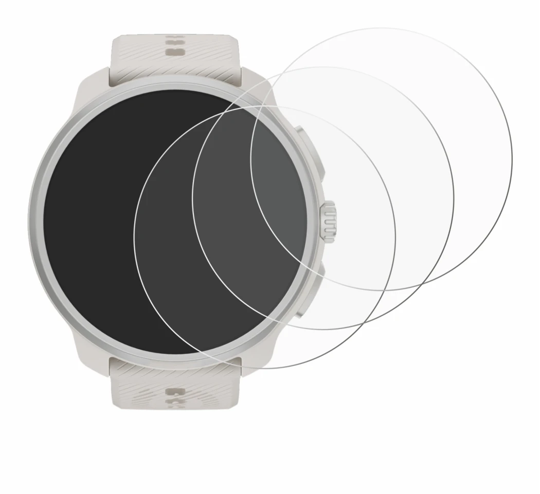 Image of the device Suunto Race 2 with a wide variety of screen protectors.