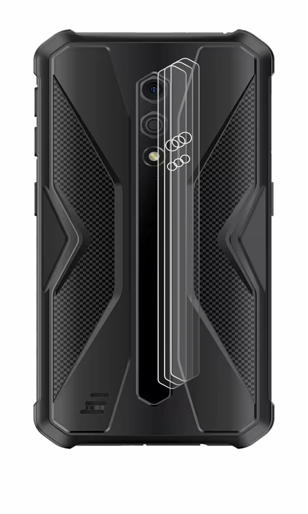 Image of the device Ulefone Armor X12 Pro (ONLY Camera Lens) with a wide variety of screen protectors.