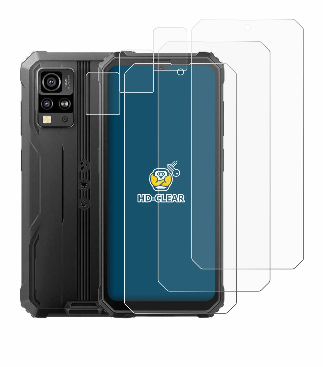 Image of the device Blackview BV4800 (Front+Camera) with a wide variety of screen protectors.