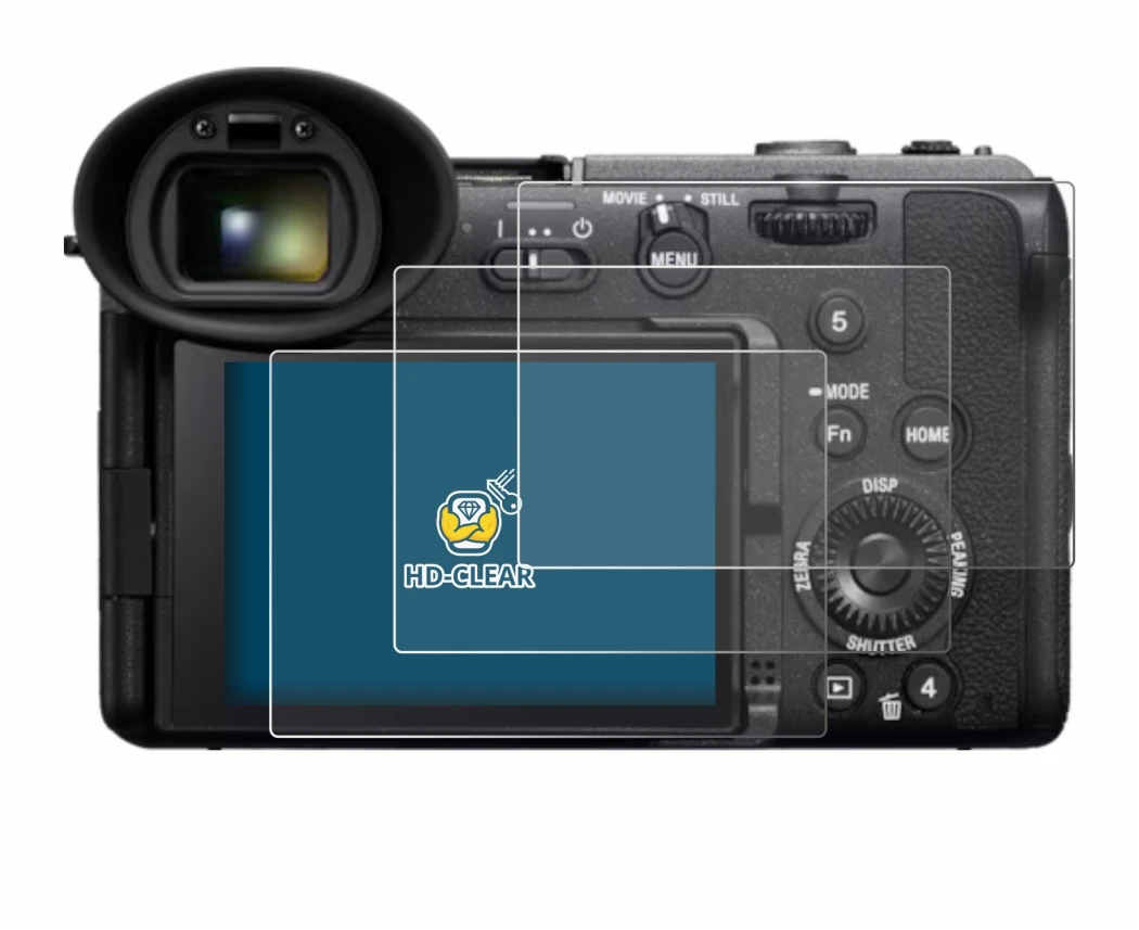 Image of the device Sony Cinema Line FX2 with a wide variety of screen protectors.