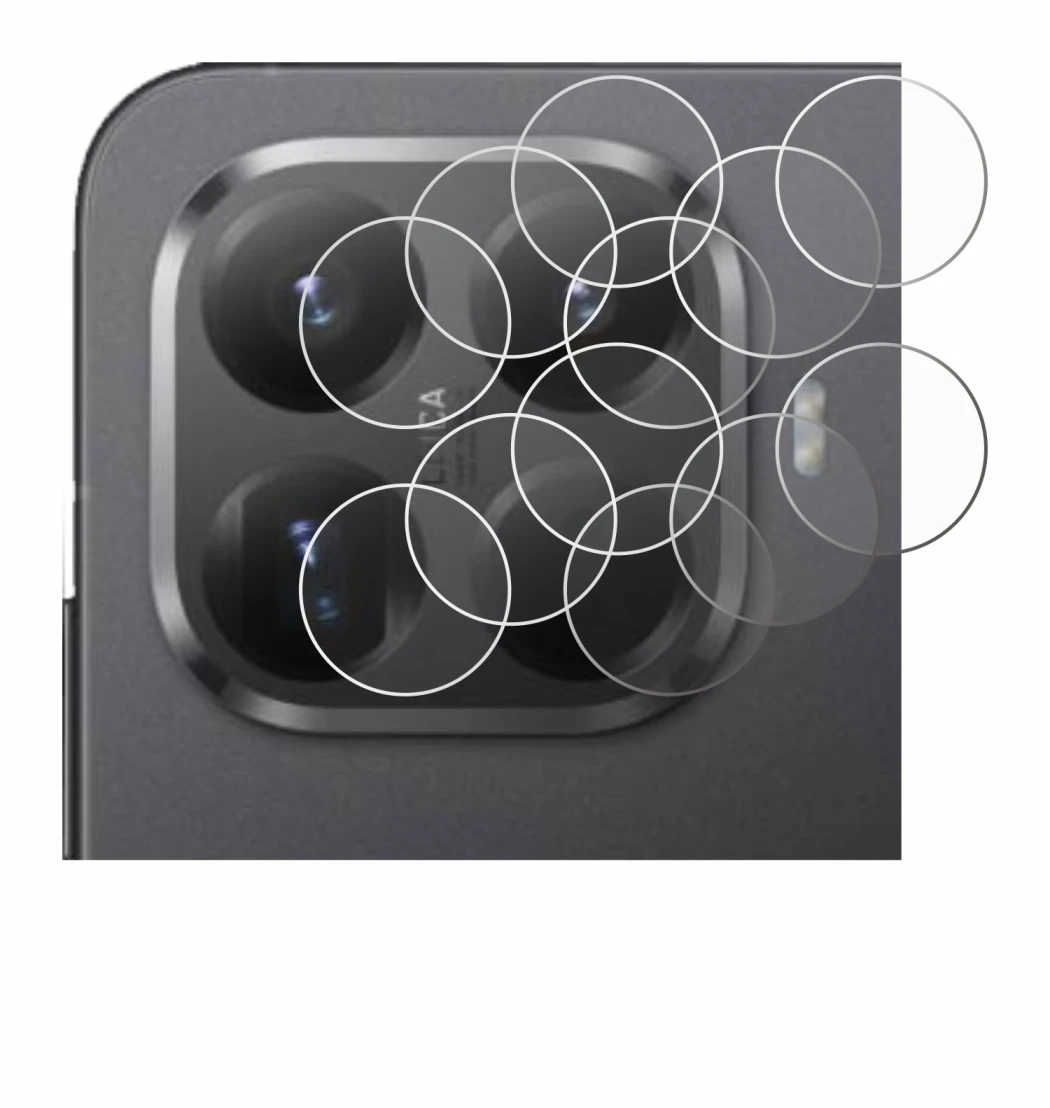 Image of the device Xiaomi 15T Pro (ONLY Camera Lens) with a wide variety of screen protectors.