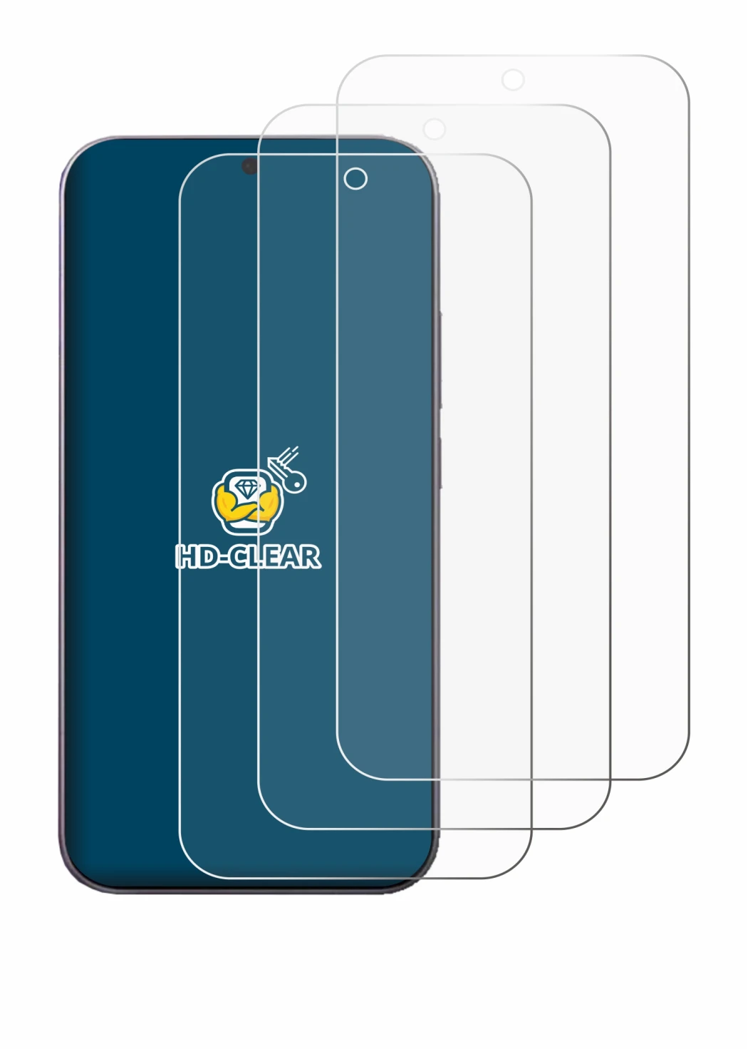 Image of the device Xiaomi 17 Pro Max with a wide variety of screen protectors.
