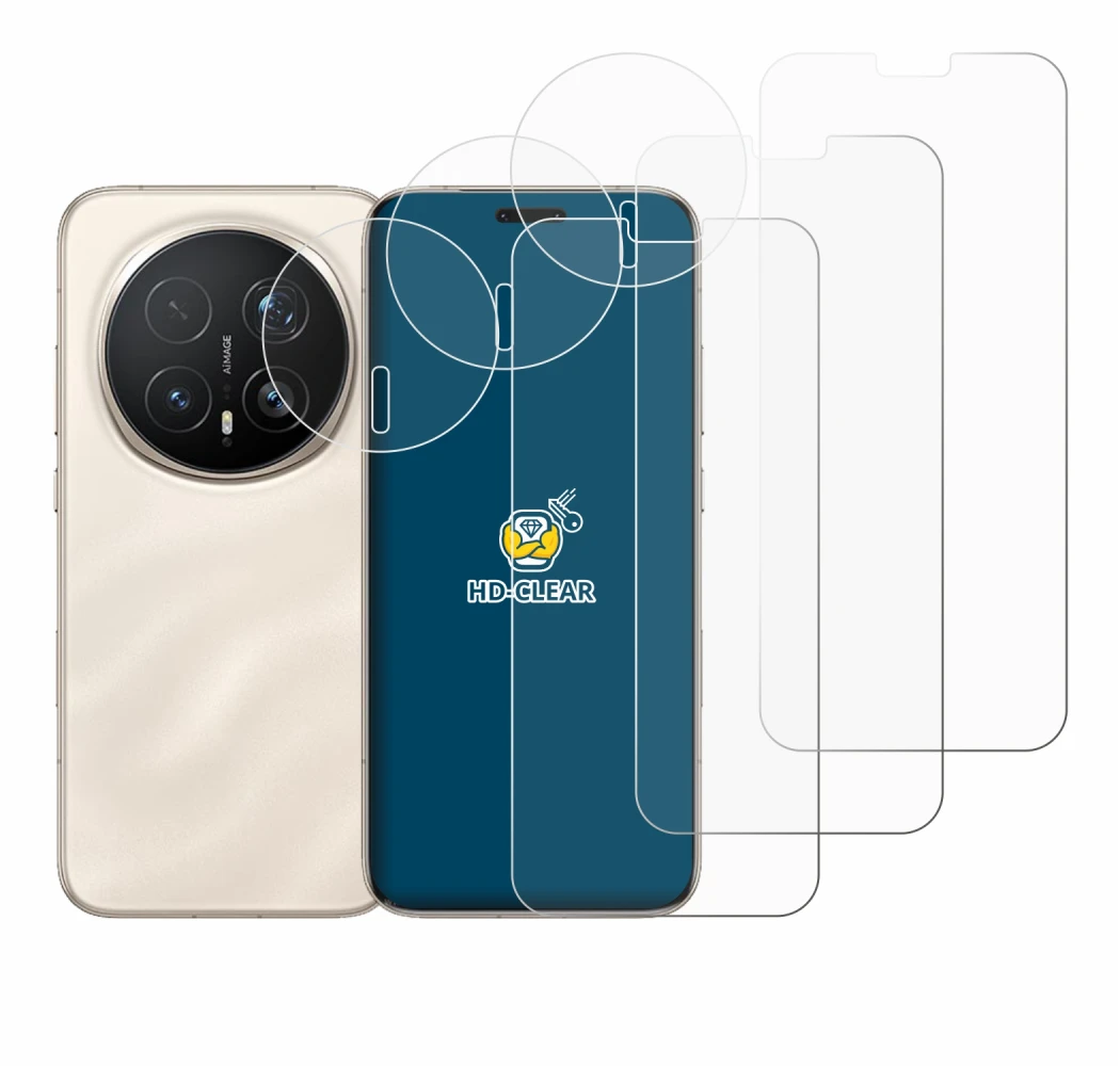 Image of the device Honor Magic 8 Pro (Front+Camera) with a wide variety of screen protectors.