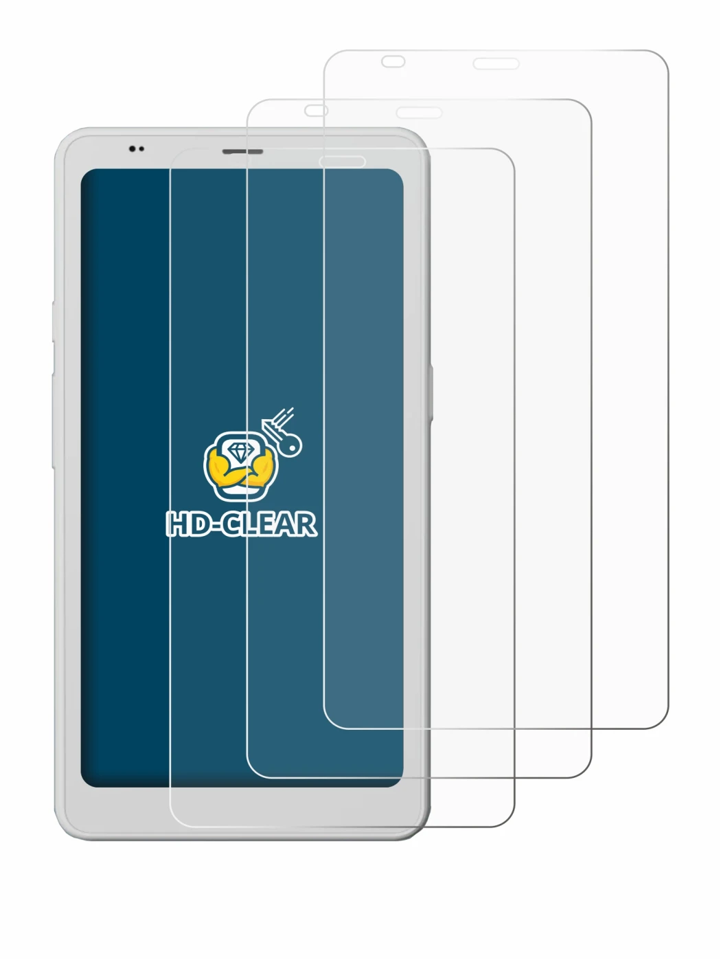 Image of the device Boox Palma 2 Pro with a wide variety of screen protectors.