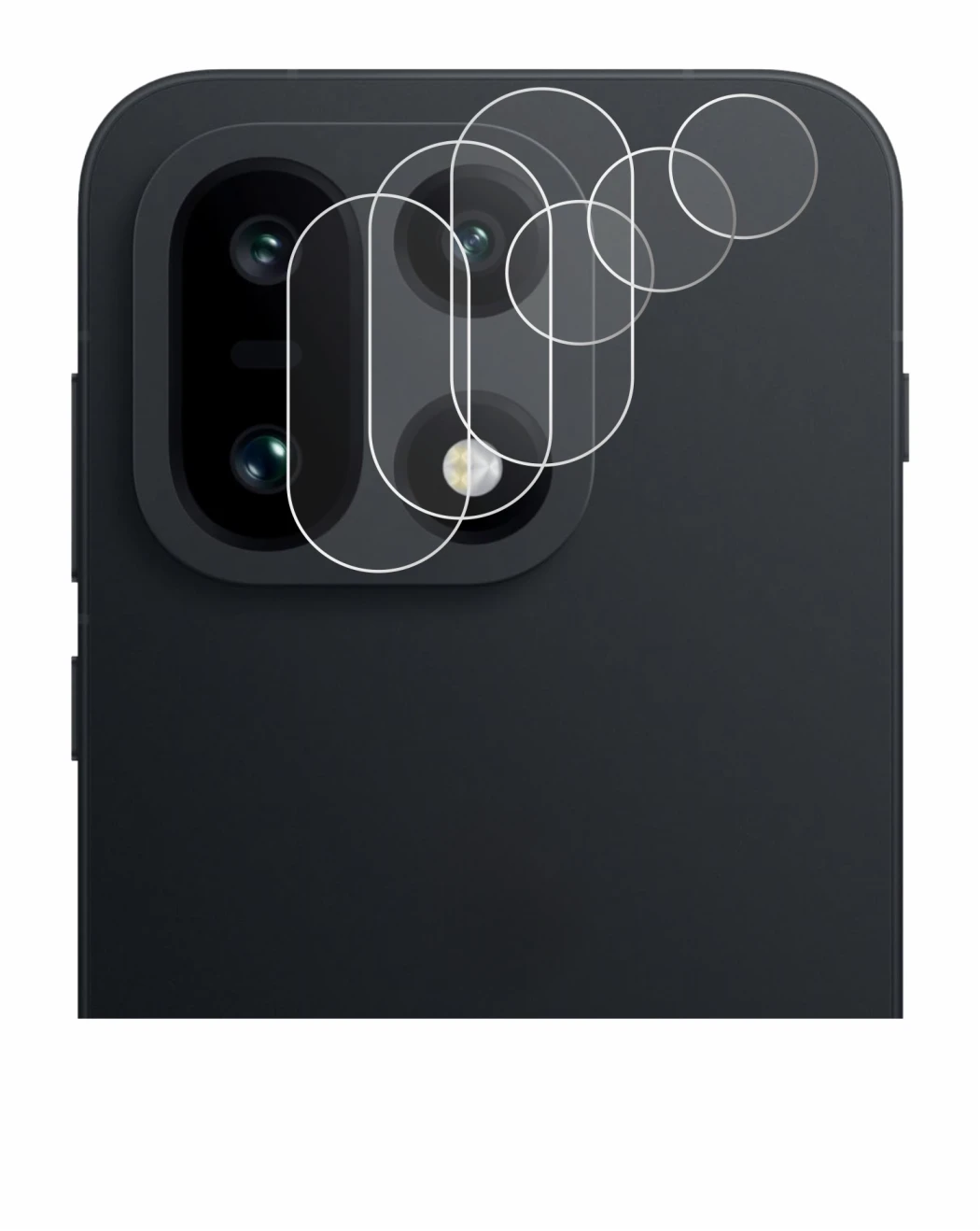 Image of the device OnePlus 15 (ONLY Camera Lens) with a wide variety of screen protectors.